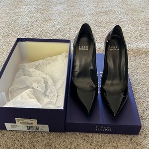 Stuart Weitzman black patent leather heels